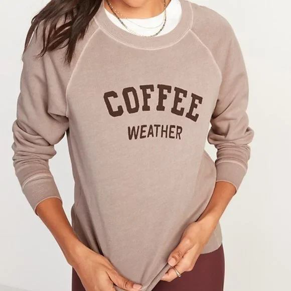 Vintage Style Cozy Soft-Washed Fleece Crew-Neck Sweatshirt Women's XS - Picture 3 of 5